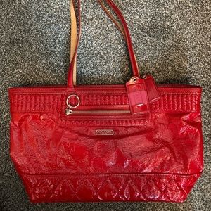 Red Vintage Coach Bag